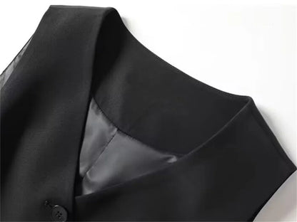 Elegant Women Blazer Vest Coat Fashion Stand Up Collar Long Sleeve Female Coats Spring Autumn Fashion Loose Office Lady Outwear