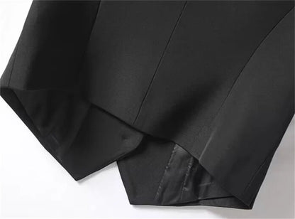 Women's White Suit Vest Formal Waistcoat V Neck Slim Fit Sleeveless Blazer Jacket Office Business Dinner Attire Lady Elegant Top