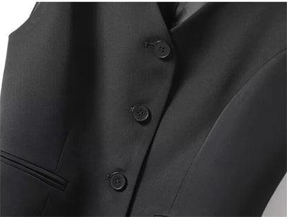 Elegant Women Blazer Vest Coat Fashion Stand Up Collar Long Sleeve Female Coats Spring Autumn Fashion Loose Office Lady Outwear