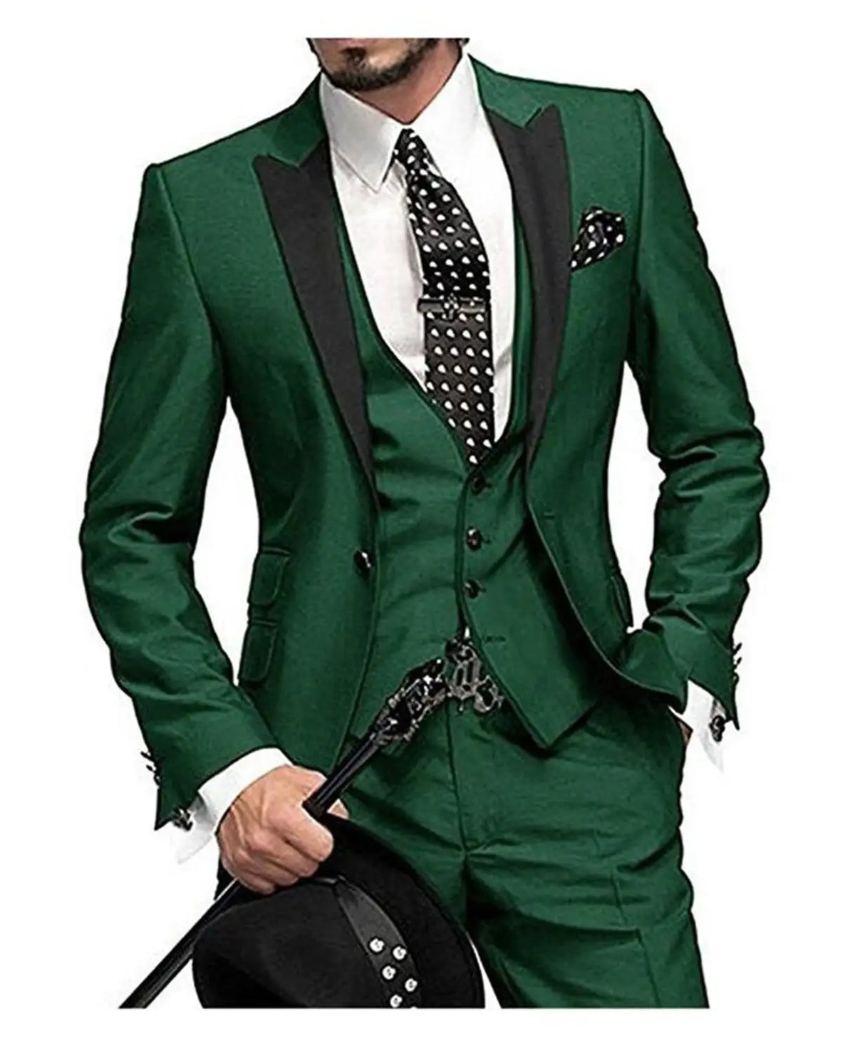 Men wedding Suits Slim Fit Business Suit Groom Champagne black Tuxedos for Formal Wedding suit (Blazer+Pants+Vest)