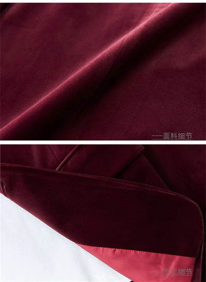 2024 new style jacket Men's Blazers men's Classic velvet  Blazer Jackets Business High quality Blazers men M-3XL