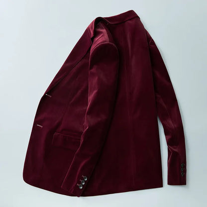 2024 new style jacket Men's Blazers men's Classic velvet  Blazer Jackets Business High quality Blazers men M-3XL