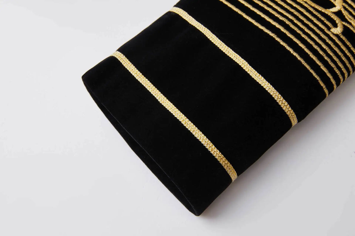 Men Vintage Velvet Embroidery Suit Jacket Cardigan Blazer Singer Concert Stage Costume Party Prom Wedding Tuxedo Costume