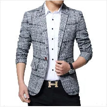 New Mens Casual Blazers Autumn Spring Fashion Slim Suit Jacket Men Blazer Masculino Clothing Vetement Homme 5XL A2F1415