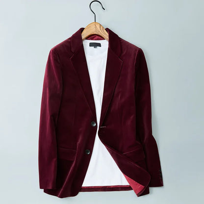 2024 new style jacket Men's Blazers men's Classic velvet  Blazer Jackets Business High quality Blazers men M-3XL
