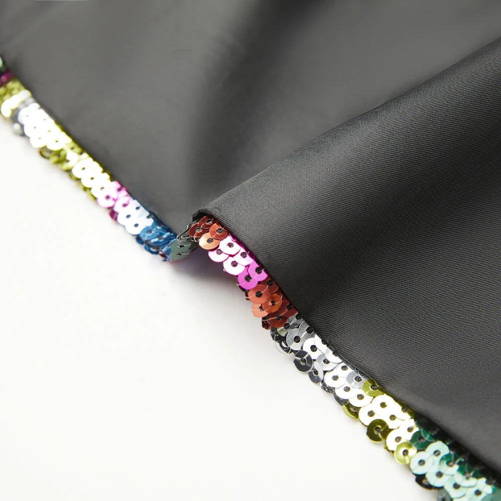 Men's Shiny Sequin Blazer Jacket Stripes Shawl Collar Slim Tuxedo Fashionable Evening Stage Performances Ideal Singers And Hosts