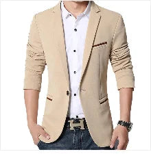 New Mens Casual Blazers Autumn Spring Fashion Slim Suit Jacket Men Blazer Masculino Clothing Vetement Homme 5XL A2F1415