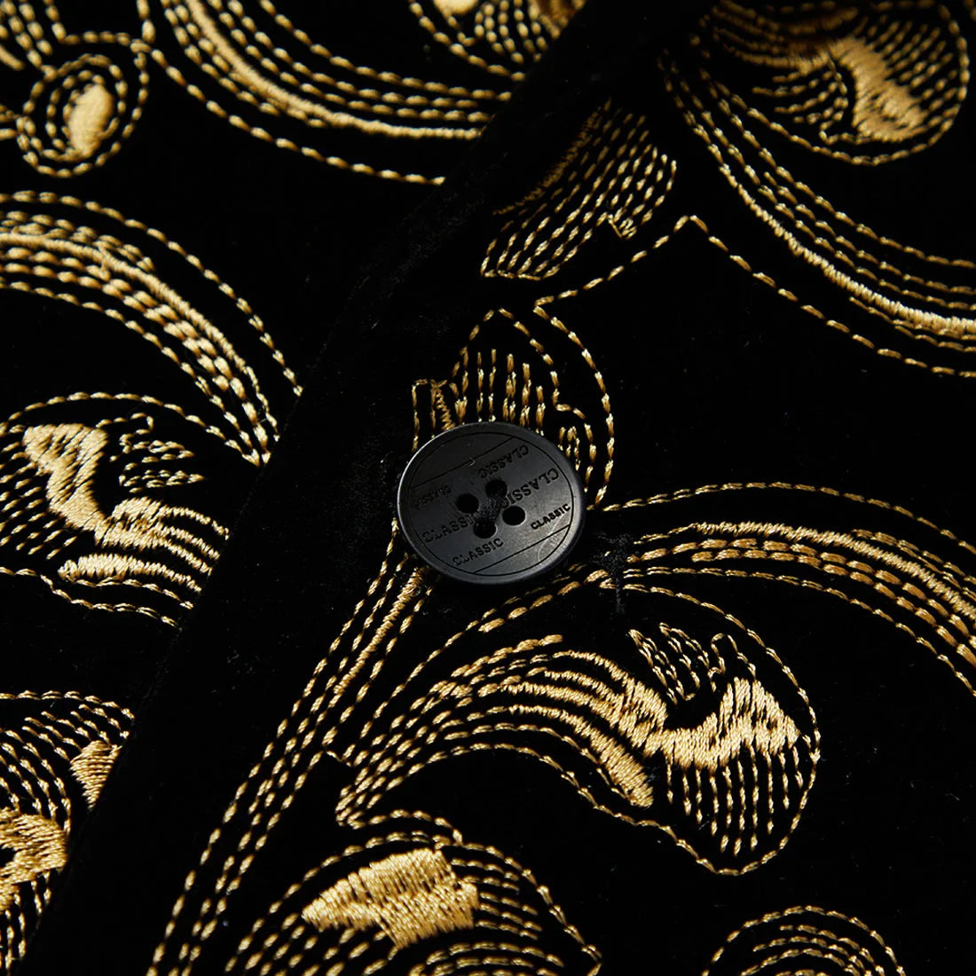 Men's Luxury Slim Black Velvet Embroidery Wedding Suit Jacket Fit Tuxedo Blazer Stylish Groom Banquet Singer Host Stage Clothing