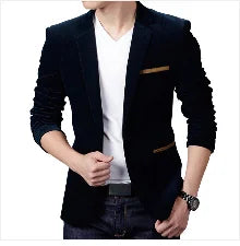 High Quality Men's Denim Blazers Male Coat Oversized Spring Autumn Fashion Casual Suit Jacket Men Clothing Outerwear 4xl AGZ01