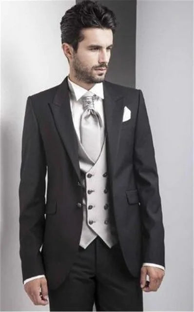 Yellow 3 Pieces Men Suits Custom Made Latest Coat Pant Designs Fashion Wedding Grooms Suit Jacket