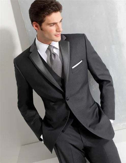 Yellow 3 Pieces Men Suits Custom Made Latest Coat Pant Designs Fashion Wedding Grooms Suit Jacket