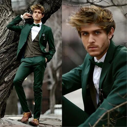 Yellow 3 Pieces Men Suits Custom Made Latest Coat Pant Designs Fashion Wedding Grooms Suit Jacket