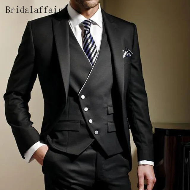 Yellow 3 Pieces Men Suits Custom Made Latest Coat Pant Designs Fashion Wedding Grooms Suit Jacket