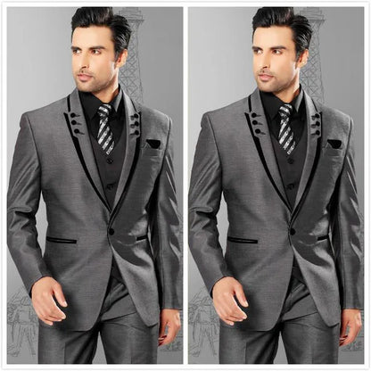 Yellow 3 Pieces Men Suits Custom Made Latest Coat Pant Designs Fashion Wedding Grooms Suit Jacket