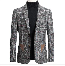 New Men's Wool Blazers Male Suit Jacket Oversized Solid Business Casual Winter Jacket Men Clothing Wedding Suit Coat 4XL