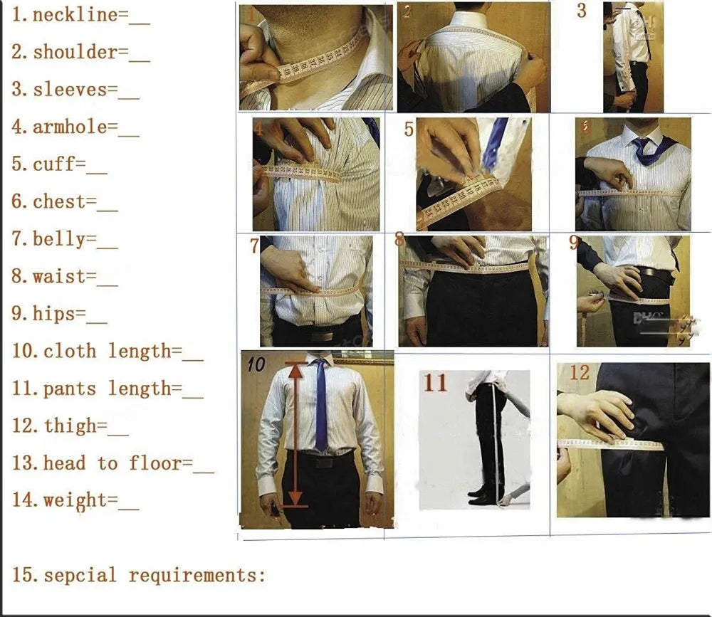 Men wedding Suits Slim Fit Business Suit Groom Champagne black Tuxedos for Formal Wedding suit (Blazer+Pants+Vest)