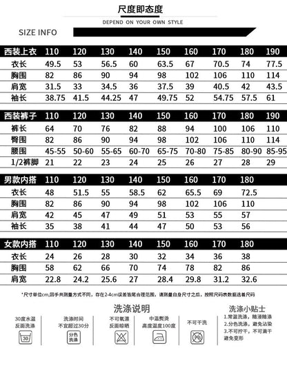 Hip Hop Boys Solid Suit Jacket Outfits Girls Loose Blazer Street Dance Pants Clothes Sets Children Streetwear Kids Jazz Costumes