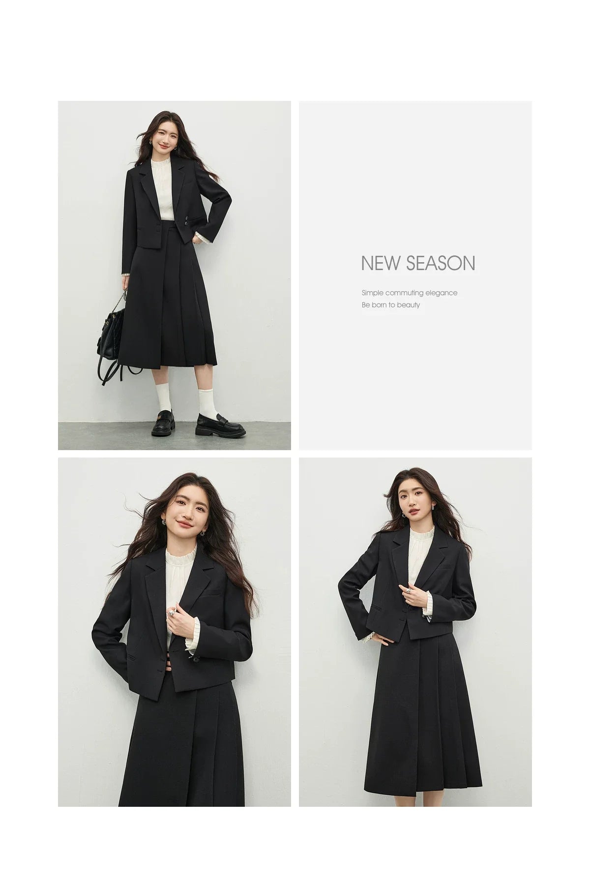Women's Linen Commuter Blazer 2026 Spring Autumn New Cropped Jacket Minimalist Elegant Outerwear for Ladeis 161XC6215