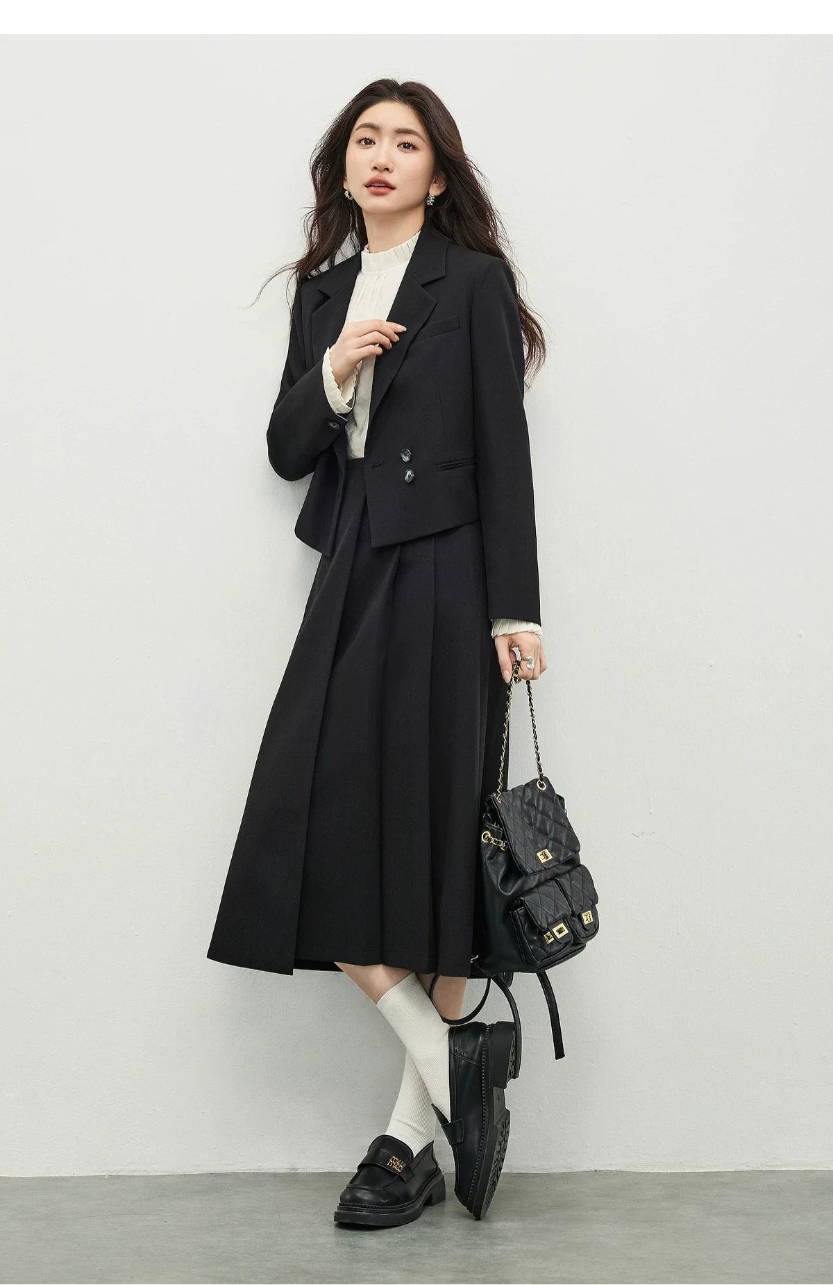 Women's Linen Commuter Blazer 2026 Spring Autumn New Cropped Jacket Minimalist Elegant Outerwear for Ladeis 161XC6215
