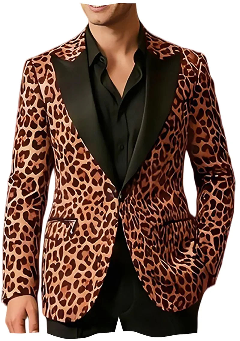 Men's Premium Textured Casual Blazer Two Button Notched Lapel Slim Fit With Pocket Square For Office Wedding Party Daily Wear