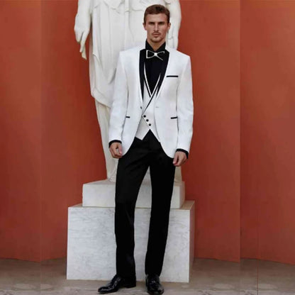 New Groom Wear Prom Dress Evening Dress Business Suits Party Suits costume homme mariage Three Pieces(Jacket+Vest+Pants)