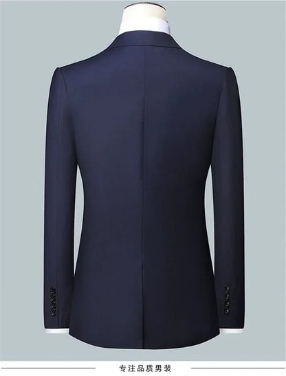 Men's Slim Fit Suit Set Blazer and Pants for Business Casual Wedding and Formal Occasions