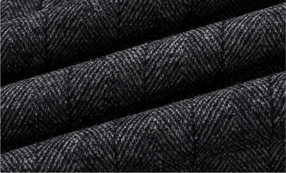Mens Designer Knitted Wool Stretch Coat Casual Business Handsome Overcoat High Quality Fashion 2024