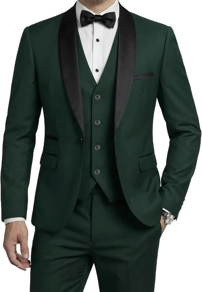 Ensemble de Costume Homme Manteau Gilet Pantalon / Affaires Garçons d'Honneur Mariage Robe Formelle Blazer Pantalon