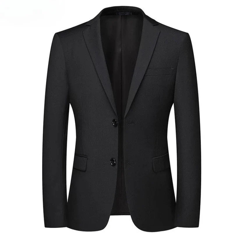 Men's Winter Thick Padded Blazer Warm Loose Casual Jacket Plus Size Middle Aged Dad Outerwear