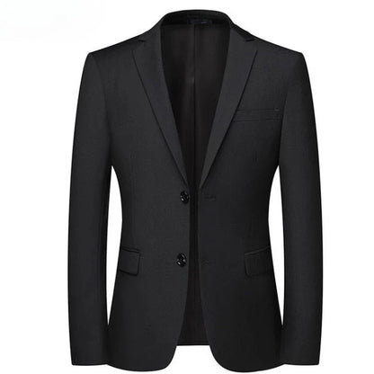 Men's Winter Thick Padded Blazer Warm Loose Casual Jacket Plus Size Middle Aged Dad Outerwear