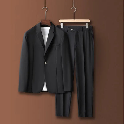 Men's Casual Suit Jacket Korean Style Loose Trendy Single-Breasted Shoulder Spring Autumn Cool Stylish