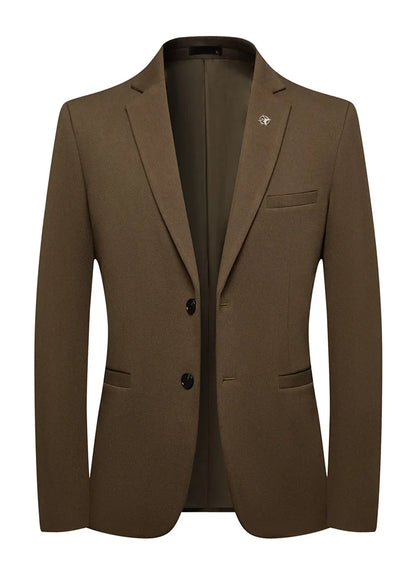 Blazer's New Men's Fashion Outdoor Travel Solid Color, Youthful Wedding, Hosting, Campus Slimming, Casual Korean Version Blazer