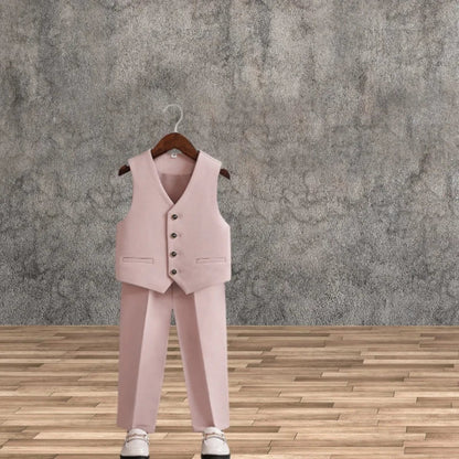 Toddler Boys' 1Year's Birthday Suit Children's Wedding Photography Suit Kids Spring Autumn Piano Catwalk Performance Suit
