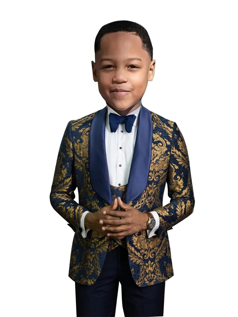 4 Pices Slim Fit Dresswear Suit Set For Formal Occasion Handsome Boys Christmas Set Customize High Quality Tuxedo