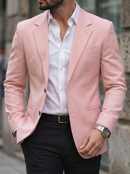 Sage Green Suits Blazer for Men Slim Fit Notch Lapel Single Breasted Men Suit Jacket 1 Piece Italian Style Fashion Male Coat