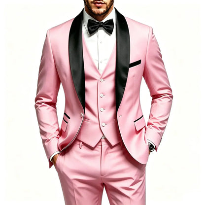 Costume 3 pièces homme, élégant et stylé pour garçons d'honneur et occasions professionnelles, tenue masculine haut de gamme, idéal pour mariages et affaires