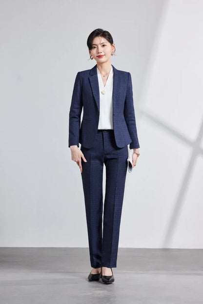 2026 fashionable professional womens autumn and winter new suit jacket + pants two-piece set. Exude elegance and charm