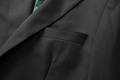 Luxury Wool Silk Suit Jacket Men Double Breasted Casual Business Dress Coats Autumn/Winter Banquet Party Wedding Groom Blazers