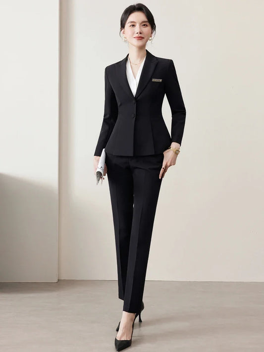 Professional Women's Fashion: High-Quality Pants And Suit Set Elegant And Stylish Spring/Summer 2026 New Arrival