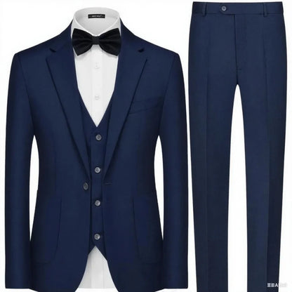 Emerald Green Slim Fit Men 3 Piece Suit Set, Premium Fashion Formal Wedding Party Outfit with Jacket Vest Pants