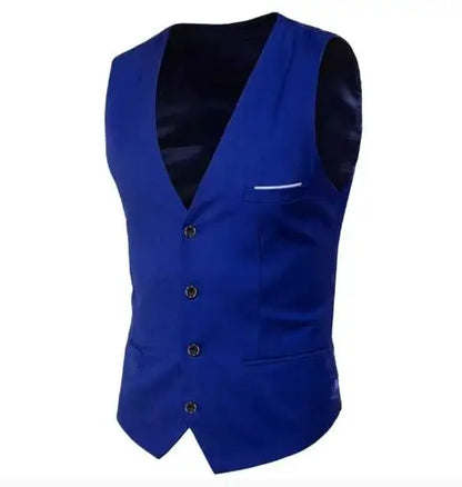 Men's Suit Vest Single Breasted Sleeveless Waistcoat for Weddings and Formal Events