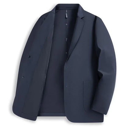 Thin-sleeved Sunscreen Blazer Fashionable for Outdoor Travel, Camping, Wedding, Casual Wear. Korean-style Men's Slim-fit Blazer