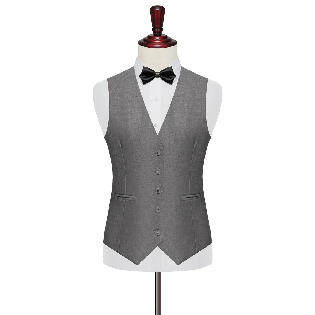 Men's Vest Single Breasted Slim Fit Smart Casual Waistcoat for Wedding & Business