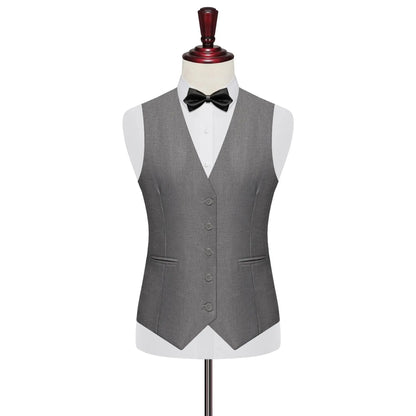Men's Vest Single Breasted Slim Fit Smart Casual Waistcoat for Wedding & Business