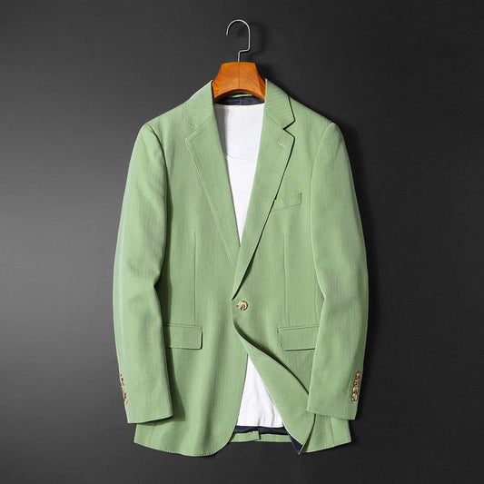 Men's Slim Fit Smart Casual Blazer – Apple Green