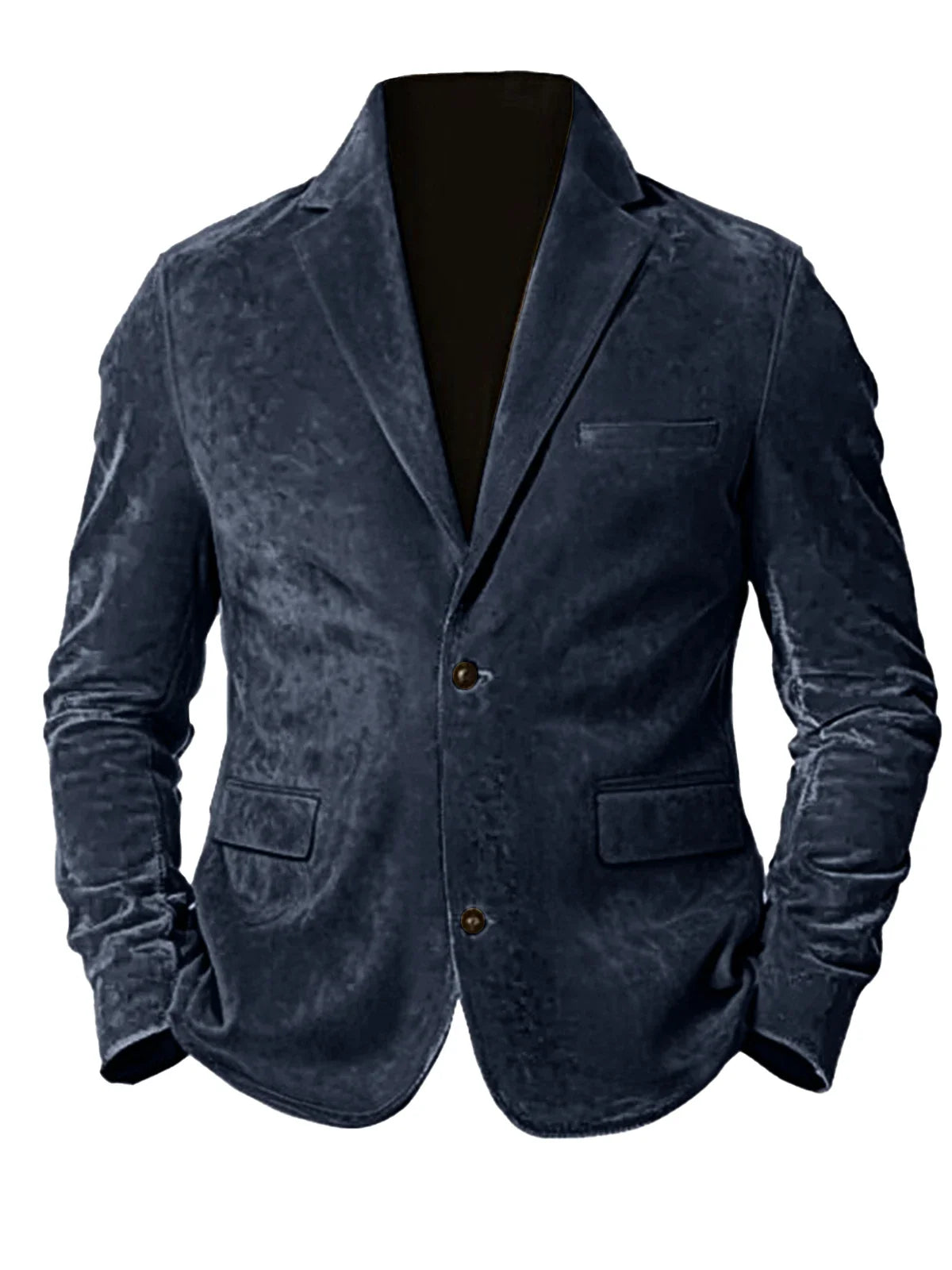 Men's Faux Suede Jackets Casual Retro Formal Coats for Men Fashion Slim Fit Jacket Comfortable Commuter Clothing