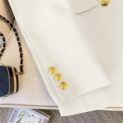 Slim Fit Women's Office Blazer High-End Casual Korean Fashion Spring Autumn New Loose Blazers Temperament Coats for Women