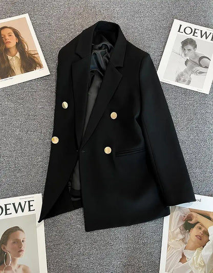 Women's Casual  Jaet Coat 22 Colors Small Suit Outerwear Long Sve Commute Sle Pure Color Spring Season