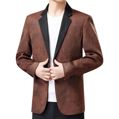 Blazer Men Fashionable Business Outdoor Travel Youth Campus Wedding Versatile Gentleman Host Slim-fit Casual Korean Style Blazer