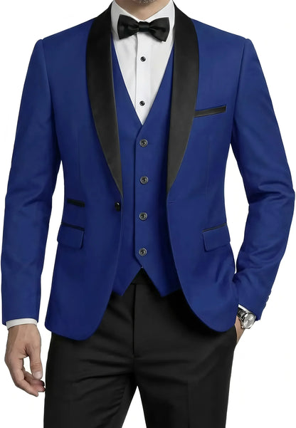 Ensemble de Costume Homme Manteau Gilet Pantalon / Affaires Garçons d'Honneur Mariage Robe Formelle Blazer Pantalon